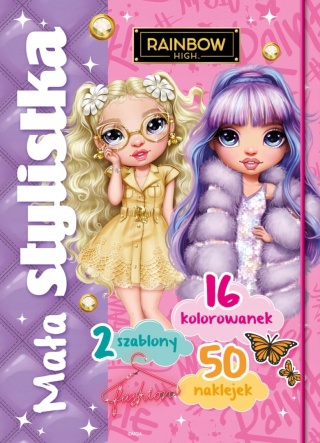Mała stylistka. Rainbow High kolorowanka naklejki szablony