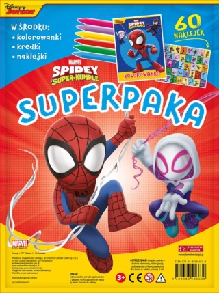 Marvel Spidey i superkumple. Superpaka kolorowanka kredki naklejki