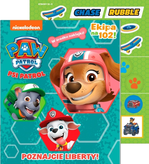 PSI PATROL POznajcie Liberty ! zadania z naklejkami Ekipa na 102