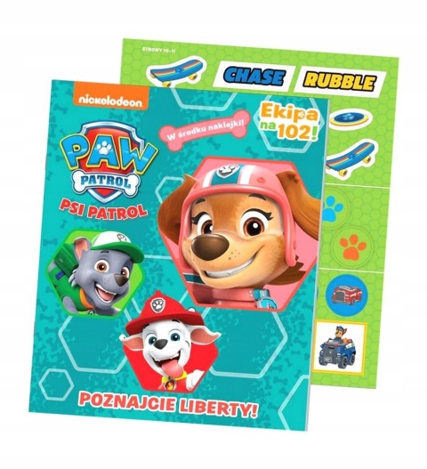 PSI PATROL POznajcie Liberty ! zadania z naklejkami Ekipa na 102