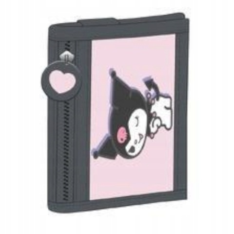 Portfel portfelik dziecięcy rzep suwak KUROMI SANRIO pink