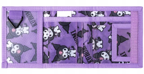 Portfel portfelik dziecięcy rzep suwak KUROMI SANRIO Portfel portfelik dziecięcy rzep suwak KUROMI SANRIO