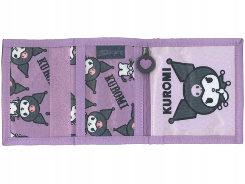 Portfel portfelik dziecięcy rzep suwak KUROMI SANRIO Portfel portfelik dziecięcy rzep suwak KUROMI SANRIO
