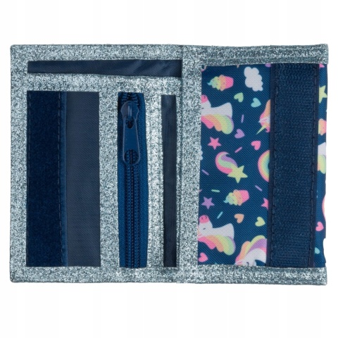 Portfel portfelik dziecięcy rzep suwak Unicorn Jednorożec