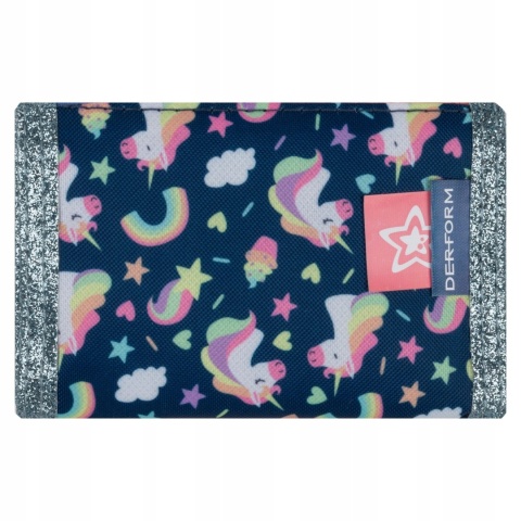 Portfel portfelik dziecięcy rzep suwak Unicorn Jednorożec