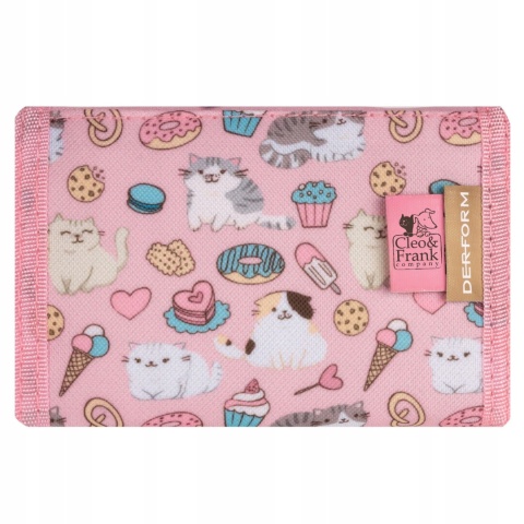 Portfel portfelik dziecięcy rzep suwak kot kotek Sweet Heart