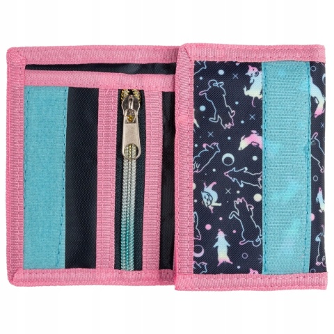 Portfel portfelik dziecięcy rzep suwak pies piesek Cleo&Frank