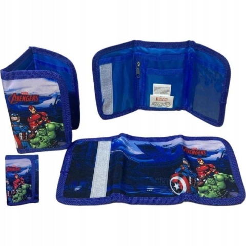 Portfel portfelik rzep suwak AVENGERS HULK 13X8CM