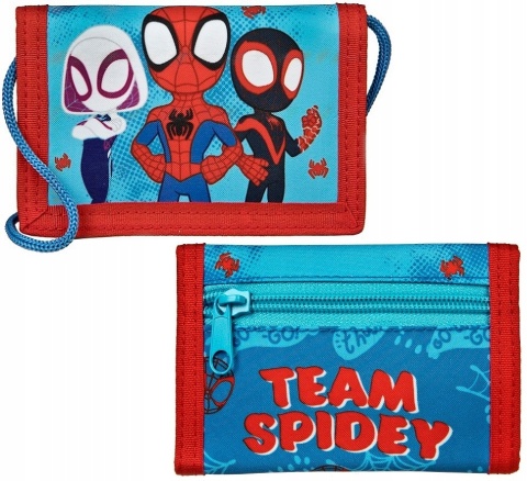 Portfel portfelik torebka ze sznurkiem na szyję rzep Spiderman Spidey