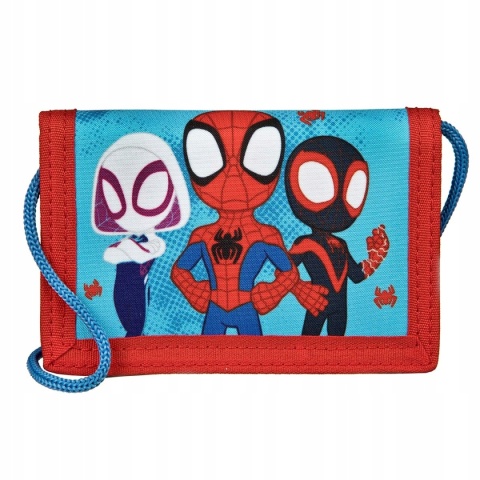 Portfel portfelik torebka ze sznurkiem na szyję rzep Spiderman Spidey