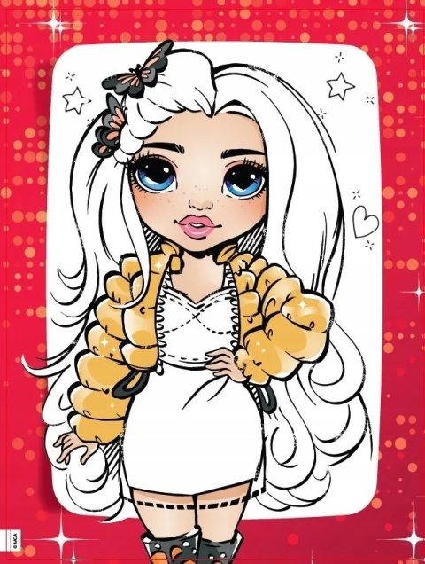 Rainbow High Błyszczące stylizacje kolorowanka 1000 diamencików do ozdoby