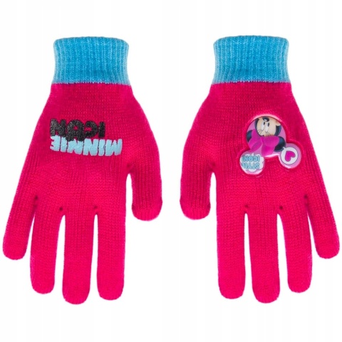 Rękawiczki rękawice MYSZKA MINNIE pięciopalczaste