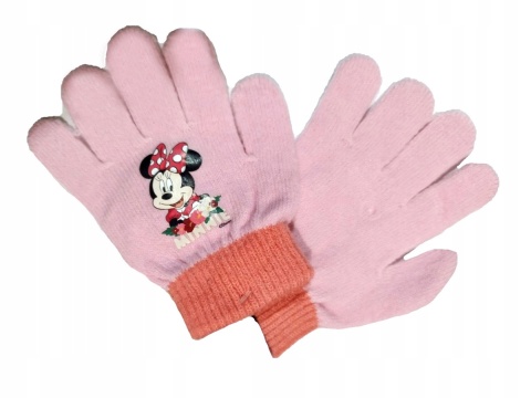 Rękawiczki rękawice MYSZKA MINNIE pięciopalczaste
