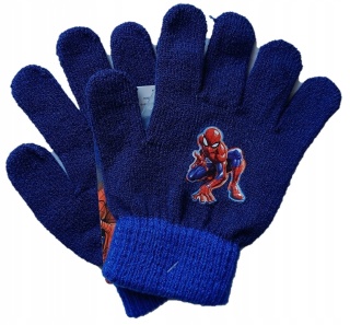 Rękawiczki rękawice Spiderman Spider-man pięciopalczaste akrylowe