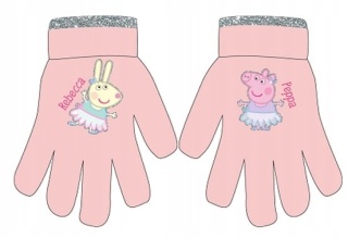 Rękawiczki rękawice dziecięce ŚWINKA PEPPA PIG Rebecca