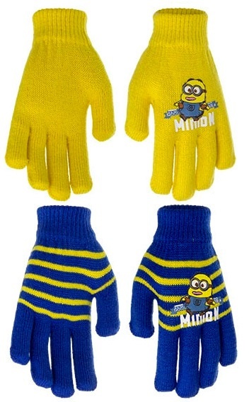 Rękawiczki rękawice pięciopalczaste MINIONKI 2-pak Rękawiczki rękawice pięciopalczaste MINIONKI 2-pak