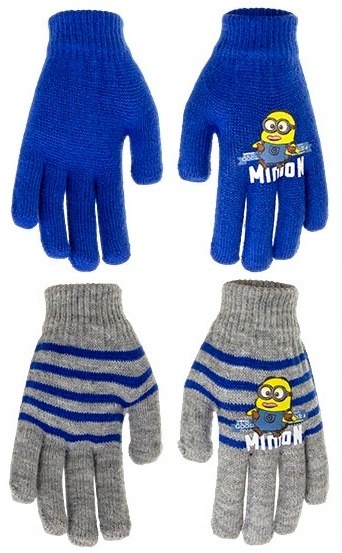 Rękawiczki rękawice pięciopalczaste MINIONKI 2-pak Rękawiczki rękawice pięciopalczaste MINIONKI 2-pak