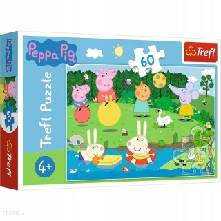 ŚWINKA PEPPA PIG Trefl Puzzle 60 EL 17326