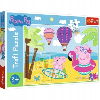 ŚWINKA PEPPA PIG Trefl Puzzle Maxi 24 el
