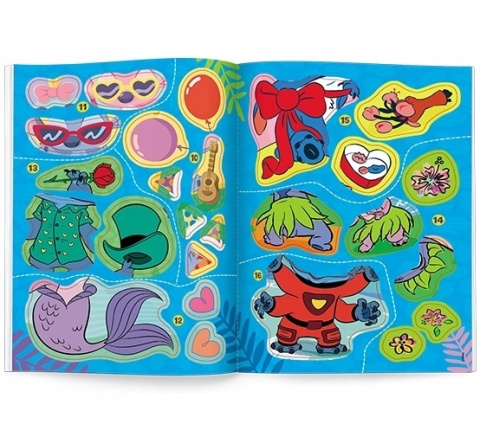 Stich Brokatowe ubieranki naklejanki Lilo i Stitch