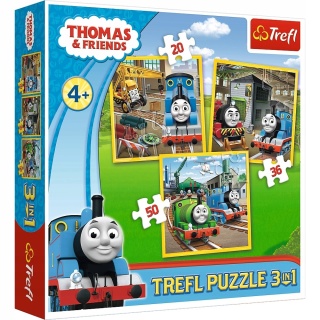TOMEK I PRZYJACIELE 3W1 Trefl Puzzle 106 EL