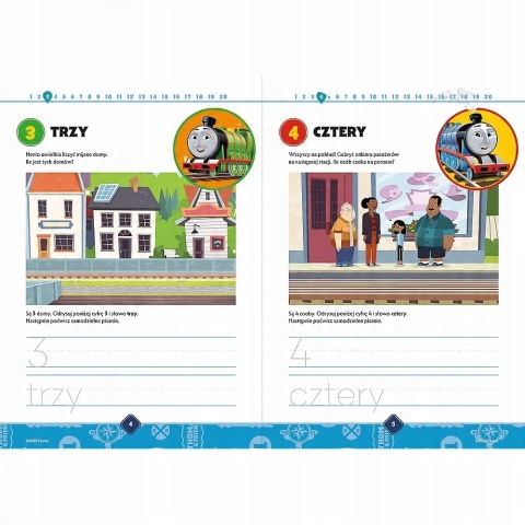Tomek i Przyjaciele LICZBY OD 1 DO 20 zeszyt z ćwiczeniami