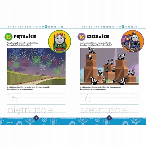 Tomek i Przyjaciele LICZBY OD 1 DO 20 zeszyt z ćwiczeniami