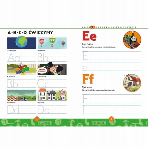 Tomek i Przyjaciele LITERY OD 1 DO Z zeszyt z ćwiczeniami