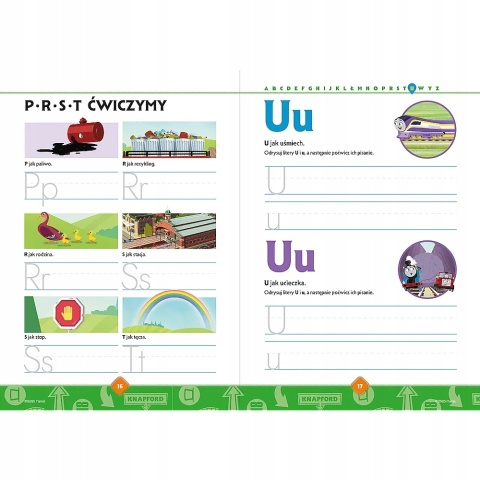 Tomek i Przyjaciele LITERY OD 1 DO Z zeszyt z ćwiczeniami