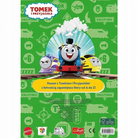 Tomek i Przyjaciele LITERY OD 1 DO Z zeszyt z ćwiczeniami