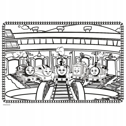 Tomek i Przyjaciele Megakolorowanka 128 stron do kolorowania