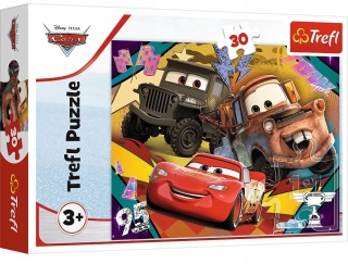 AUTA ZYGZAK MCQUEEN Trefl Puzzle 30 EL 18293