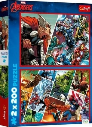 AVENGERS Obrońcy świata Trefl Puzzle 2x200 2w1 2x 200 EL 13318