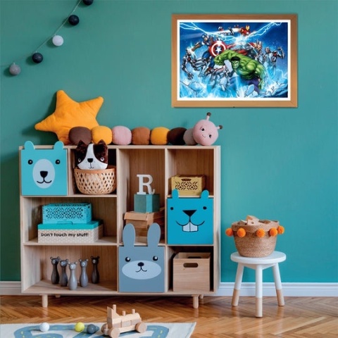 Avengers Hulk Kapitan Ameryka Thor super color Puzzle 104 EL 25744 38x27 cm