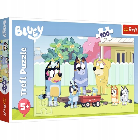 BLUEY PIESEK BLU pojazdy Puzzle 100 EL 16471
