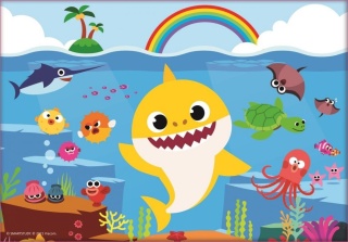 Baby Shark rekiny 4W1 Trefl Puzzle 71 EL 34378