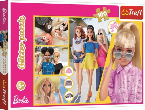Barbie Puzzle brokatowe 100 EL 14830