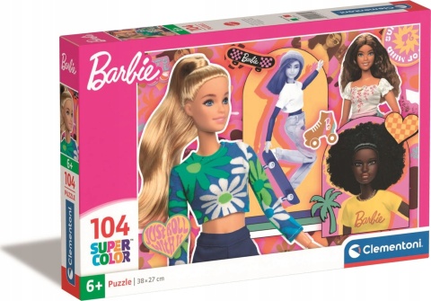 Barbie super color Puzzle 104 EL 25753 38x27 cm