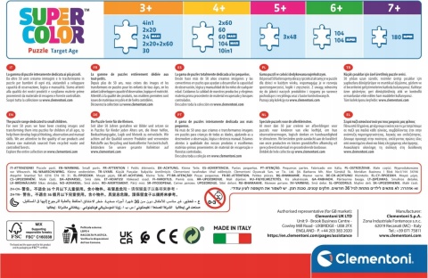 Barbie super color Puzzle 104 EL 25753 38x27 cm