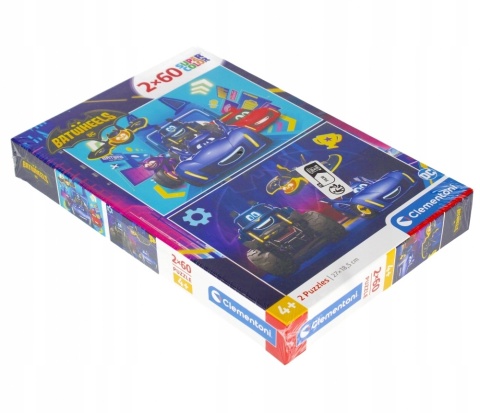 Batwheels super color Puzzle auta Clementoni 2 X 60 2x60 EL 24812