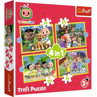 Cocomelon 4W1 Trefl Puzzle 71 EL 34647