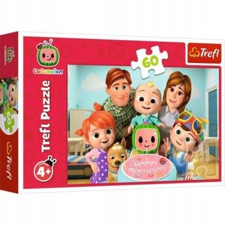 Cocomelon Wspaniały dzień urodziny Trefl Puzzle 60 EL 17391