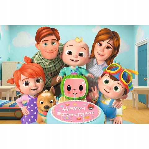 Cocomelon Wspaniały dzień urodziny Trefl Puzzle 60 EL 17391