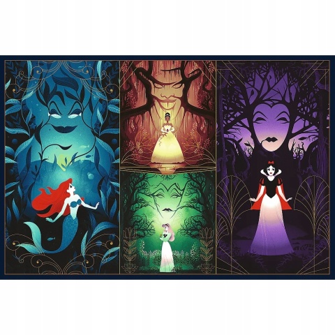 Czarujące księżniczki Ariel Śnieżka Trefl Puzzle 2x200 2w1 2x 200 EL 13317