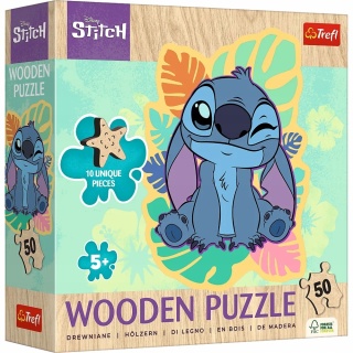 Drewniane kształty Puzzle TREFL 50 EL Stitch Stitch