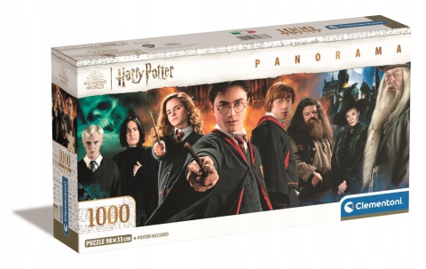 Harry Potter panorama 98x33 cm compact Puzzle Clementoni 1000 EL 39873