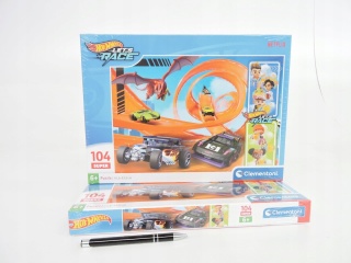 Hot Wheels Puzzle Clementoni auta wyscigówki 104 el 25776
