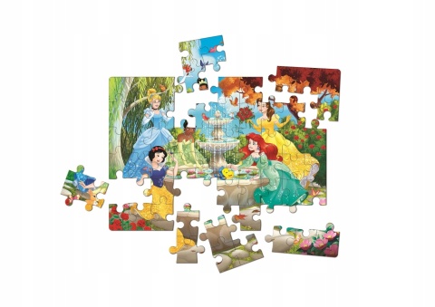 Księżniczki Disney przy fonatnnie Puzzle 60 EL Clementoni 26064