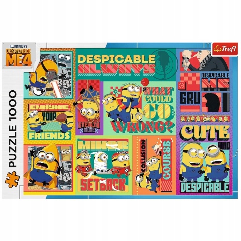 MINIONKI Puzzle TREFL 1000 EL Szalone przygody Minionków 10820