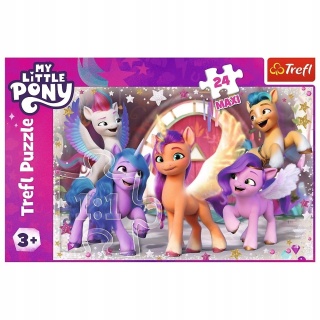 MY LITTLE PONU nowa generacka Puzzle Maxi 24EL TREFL 14355